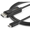Startech USB 3.1 Type C DisplayPort 1.2/1.2a Átalakító Fekete 2m CDP2DP2MBD