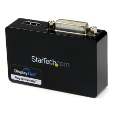 Startech USB-A - HDMI + DVI (anya - anya) adapter - Fekete kábel és adapter