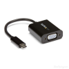 Startech USB C–VGA Adapter Startech CDP2VGA Fekete