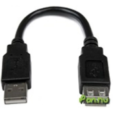 Startech USB Hosszabbító Fekete 15cm USBEXTAA6IN kábel és adapter