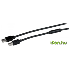 Startech USB Hosszabbító Fekete 15m USB2HAB50AC kábel és adapter