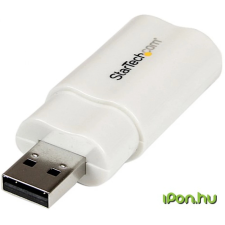 Startech USB Jack Átalakító Fehér 8cm ICUSBAUDIO kábel és adapter