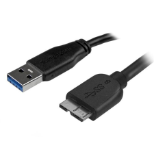 Startech USB Kábel - micro USB Startech USB3AUB2MS Fekete kábel és adapter