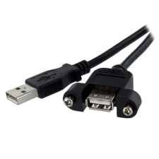 Startech USB-kábel Startech USBPNLAFAM2 Fekete 60 cm kábel és adapter