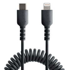 Startech USB–Lightning Kábel Startech RUSB2CLT50CMBC Fekete 50 cm kábel és adapter