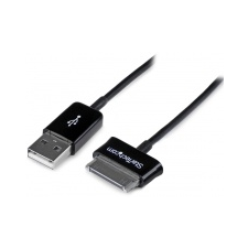 Startech USB Samsung 30 pin Tölto/adatkábel Fekete 3m (Samsung) USB2SDC3M kábel és adapter