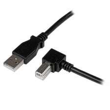 Startech USBAB1MR USB B - USB 2.0 A "L" adatkábel 1m - Fekete kábel és adapter