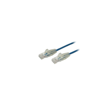 Startech UTP CAT6 Slim Patch kábel 3m Kék kábel és adapter