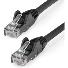Startech UTP Összekötő Fekete 50cm N6LPATCH50CMBK kábel és adapter