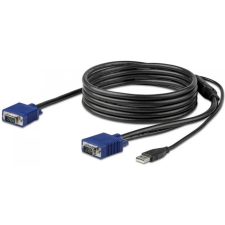 Startech VGA/D-Sub + USB Összekötő Fekete 3m RKCONSUV10 kábel és adapter