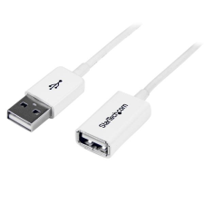 Startech - White USB 2.0 Extension Cable A to A - 1M kábel és adapter