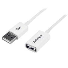 Startech - White USB 2.0 Extension Cable A to A - 3M kábel és adapter