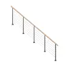 StarWood Treppen StarWood Kos fémkorlát kerek bükkfa kapaszkodóval 325 cm antracit FSC®