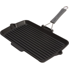 Staub 40509-343-0 Öntöttvas Grillserpenyő 34x21cm - Fekete (6078-uniw) edény