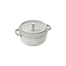 Staub Round Cast Iron Pot - 3.8 ltr, White Truffle edény