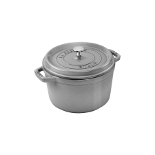 Staub Round Cast Iron Pot - 4.8 ltr, Graphite edény
