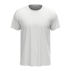 STEDMAN Classic, unisex rövid ujjú környakas póló, White-XL