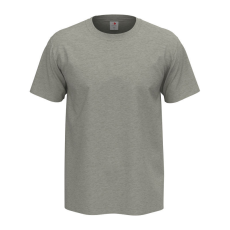 STEDMAN Comfort, körkötött rövid ujjú férfi póló, Grey Heather-2XL