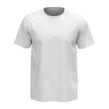 STEDMAN Comfort, körkötött rövid ujjú férfi póló, White-L férfi póló
