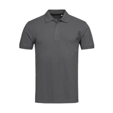 STEDMAN Férfi galléros póló rövid ujjú Stedman Harper Polo - 2XL, Palaszürke férfi póló