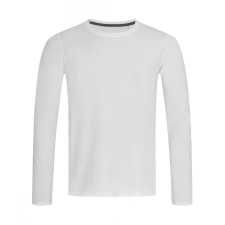 STEDMAN Férfi hosszú ujjú felső Stedman Clive Long Sleeve XL, Fehér férfi pulóver, kardigán
