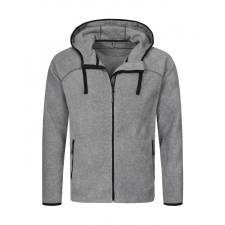 STEDMAN Férfi hosszú ujjú pulóver Stedman Power Fleece Jacket XL, Heather szürke férfi pulóver, kardigán