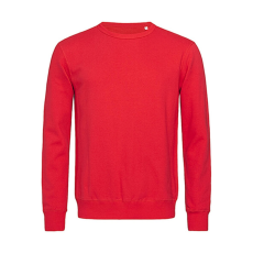 STEDMAN Férfi pulóver hosszú ujjú Stedman Active Sweatshirt - 2XL, Karmazsinvörös