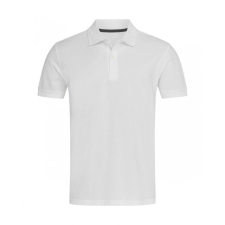STEDMAN Férfi rövid ujjú galléros póló Stedman Henry Polo Men 2XL, Fehér férfi póló