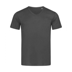 STEDMAN Férfi rövid ujjú póló Stedman Ben V-Neck L, Palaszürke