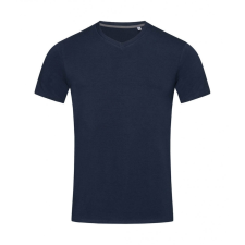 STEDMAN Férfi rövid ujjú póló Stedman Clive V-Neck L, Marina kék férfi póló