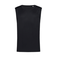 STEDMAN Férfi ujjatlan felső Stedman Active 140 Sleeveless Men M, Opál fekete atléta, trikó