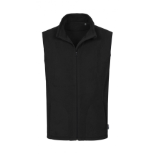 STEDMAN Férfi ujjatlan mellény Stedman Fleece Vest XL, Opál fekete férfi mellény