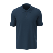 STEDMAN Lux klasszikus fazonú férfi galléros póló, Navy Blue-2XL férfi póló