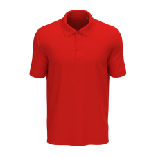 STEDMAN Lux klasszikus fazonú férfi galléros póló, Scarlet Red-3XL férfi póló