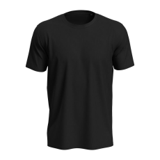 STEDMAN Lux unisex rövid ujjú környakas póló, Black Opal-M