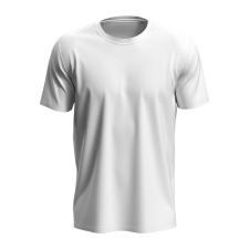 STEDMAN Lux unisex rövid ujjú környakas póló, White-XL férfi póló