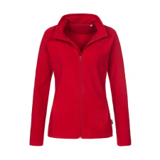STEDMAN Női hosszú ujjú polár Stedman Fleece Jacket Women XS, Piros női dzseki, kabát