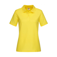 STEDMAN Női rövid ujjú galléros póló Stedman Polo Women XL, Sárga női póló