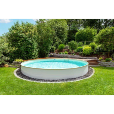 Steinbach Styriapool Kerek Acélkeretes Medence - 400x120 cm, Homokszín medence