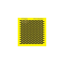  Stencil, kőfal, 16x16 cm dekorációs kellék