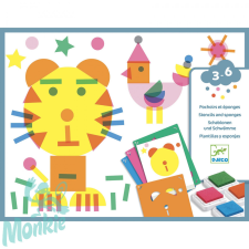  Stencil sablonos képalkotás Tipi-tapi - Dib dab kreatív és készségfejlesztő