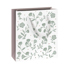 Stewo AG Geschenkverpackungen und Servietten Stewo ajándéktasak (18x8x21 cm) zöld virágok, Olena (5) ajándéktasak