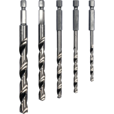 STHOR Fém fúrókészlet, HSS 1/4", 5db (5906083007088) szerszám kiegészítő