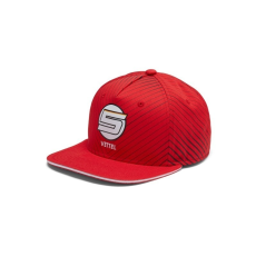 Stichd Sebastian Vettel sapka - Ferrari Flatbrim, piros, 2018