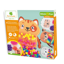  Stick & Fun kreatív készlet bambuszugrással - Házikedvencek kreatív és készségfejlesztő