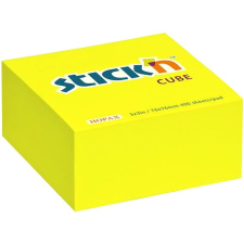 Stick´n by Hopax STICK´N 76 × 76 mm, neonsárga, 400 lap jegyzettömb