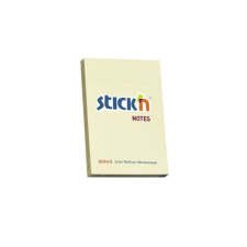 Stick'n Öntapadó jegyzettömb STICK&#039;N 76x51mm pasztel sárga 100 lap jegyzettömb