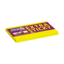 Stick'n Öntapadó jegyzettömb STICK`N extra erős 76x127mm neon sárga 90 lap jegyzettömb