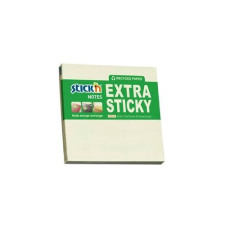 Stick'n Öntapadó jegyzettömb STICK`N extra erős 76x76mm újrahasznosított pasztel sárga 90 lap jegyzettömb