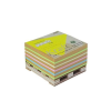 Stick'n Öntapadó jegyzettömb STICK`N Kraft cube 76x76mm mini raklapos mix 400 lap
